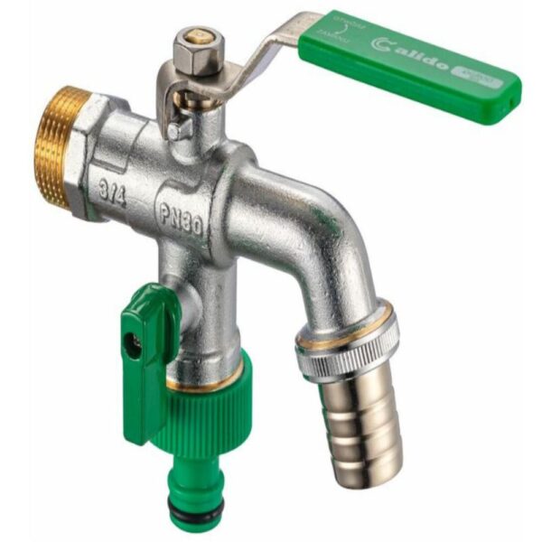 1/2 Inch Brass Bibcock Garden Tap with Water Nozzle for Washing Machine
