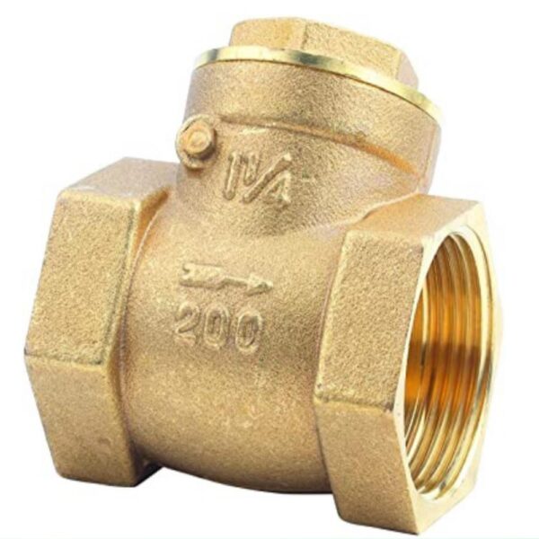 Check Valve -1-1/4″ Female Thread Brass Non-return Swing Check Valve