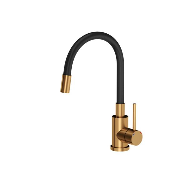 ART JOHNNY 110 (50x47x18.5) Art Copper with manual siphon, Maggie faucet and copper dispenser