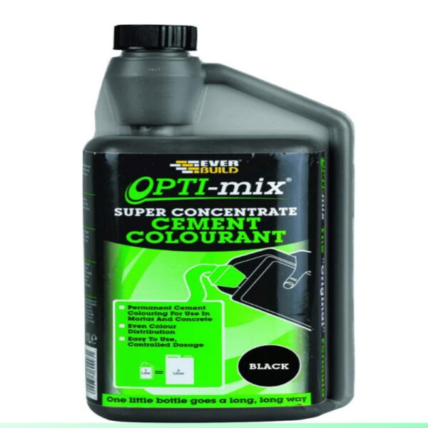 Opti-Mix Cement Colourant Super Concentrated Admixture/ Black-1 Ltr