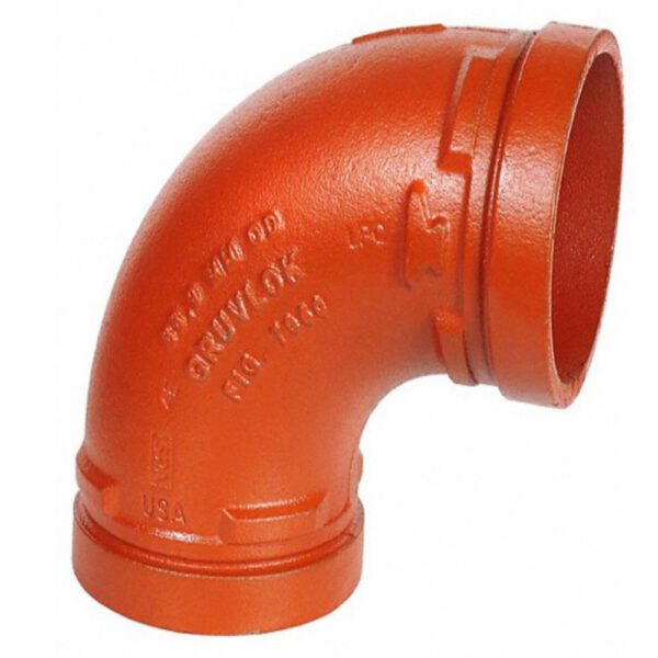 Grooved 90° elbow